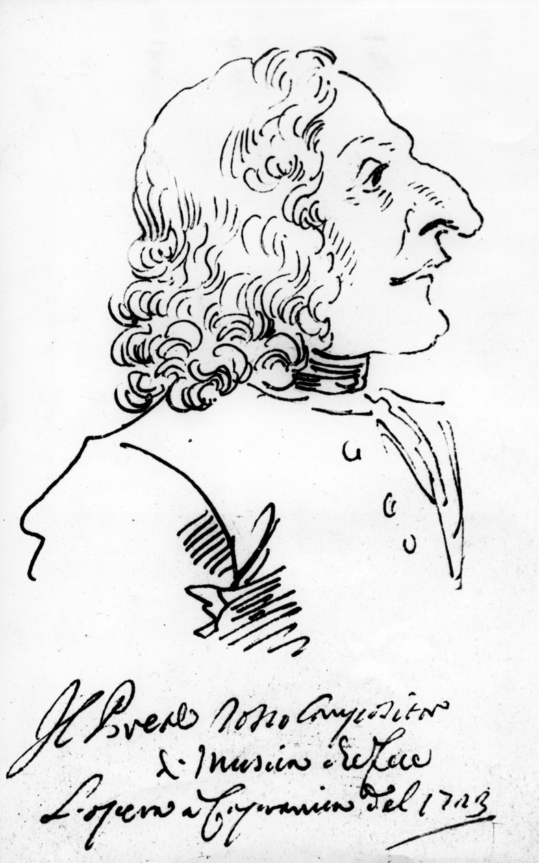 Antonio Vivaldi, 1723 (pen og blæk) af Pier Leone Ghezzi
