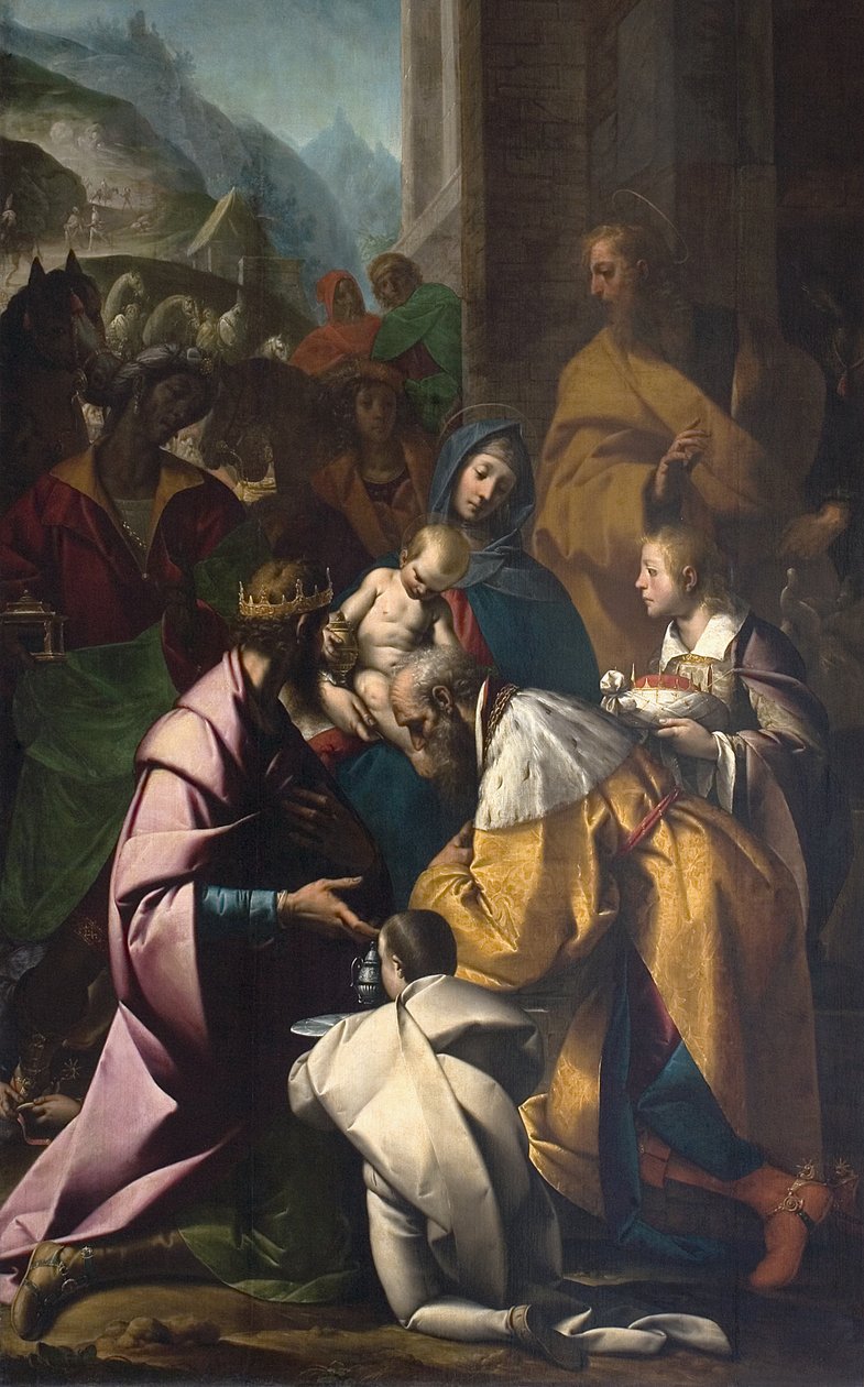 Tilbedelse af Magi af Pier Francesco Morazzone