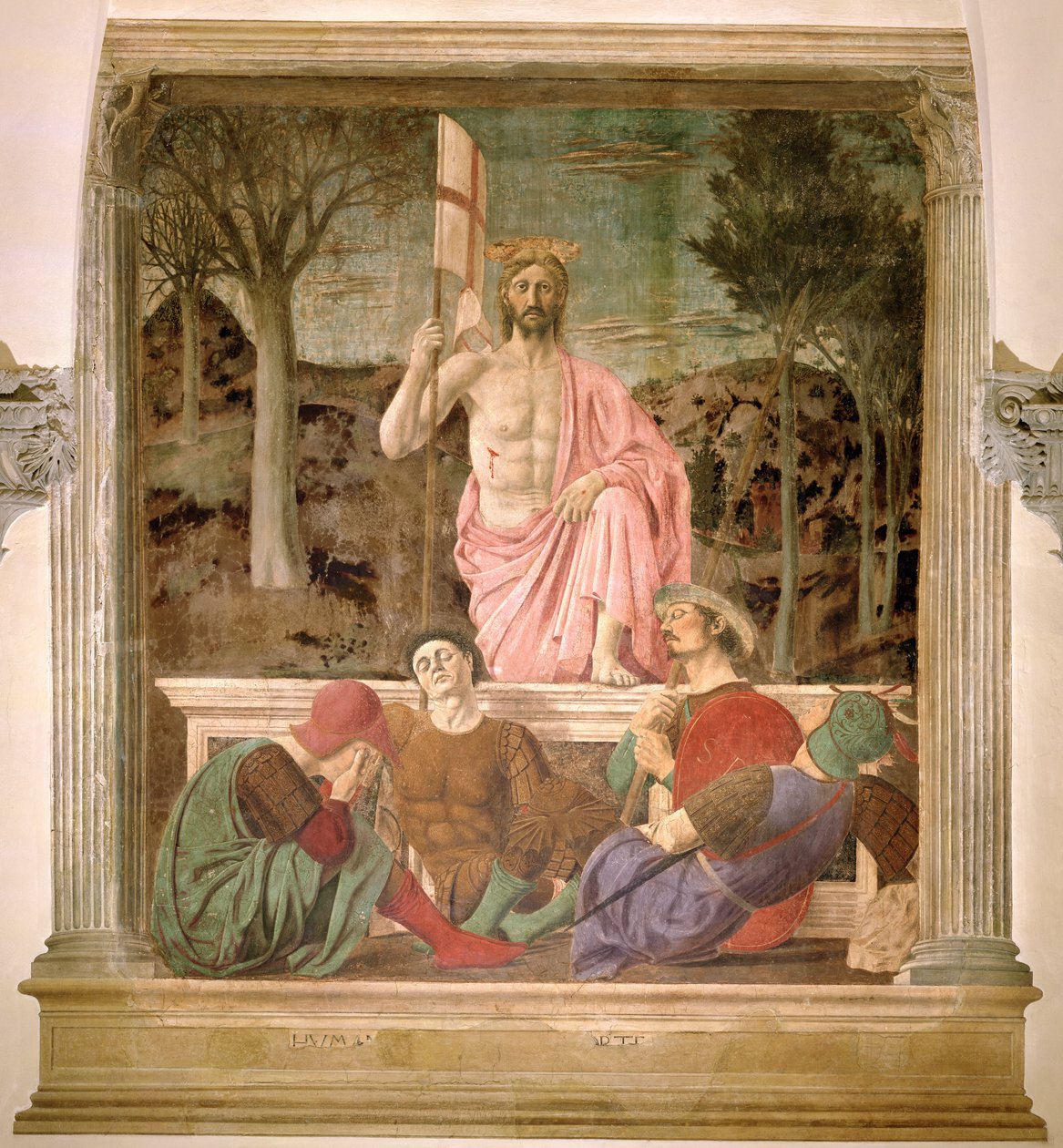 The Resurrection, ca. 1463 (se også 109787, 205585, 205586) af Piero della Francesca