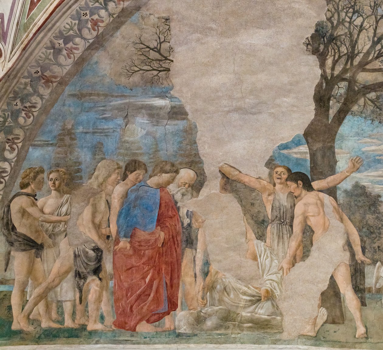 Adams død (detalje) af Piero della Francesca