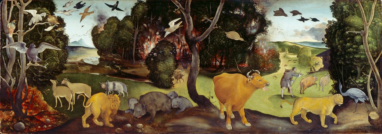 Skovbranden, c1505 af Piero di Cosimo