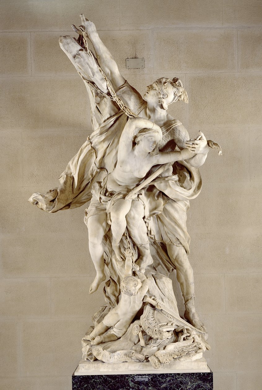 Perseus og Andromeda, 1684 (marmor) af Pierre and Veyrier, Christophe Puget