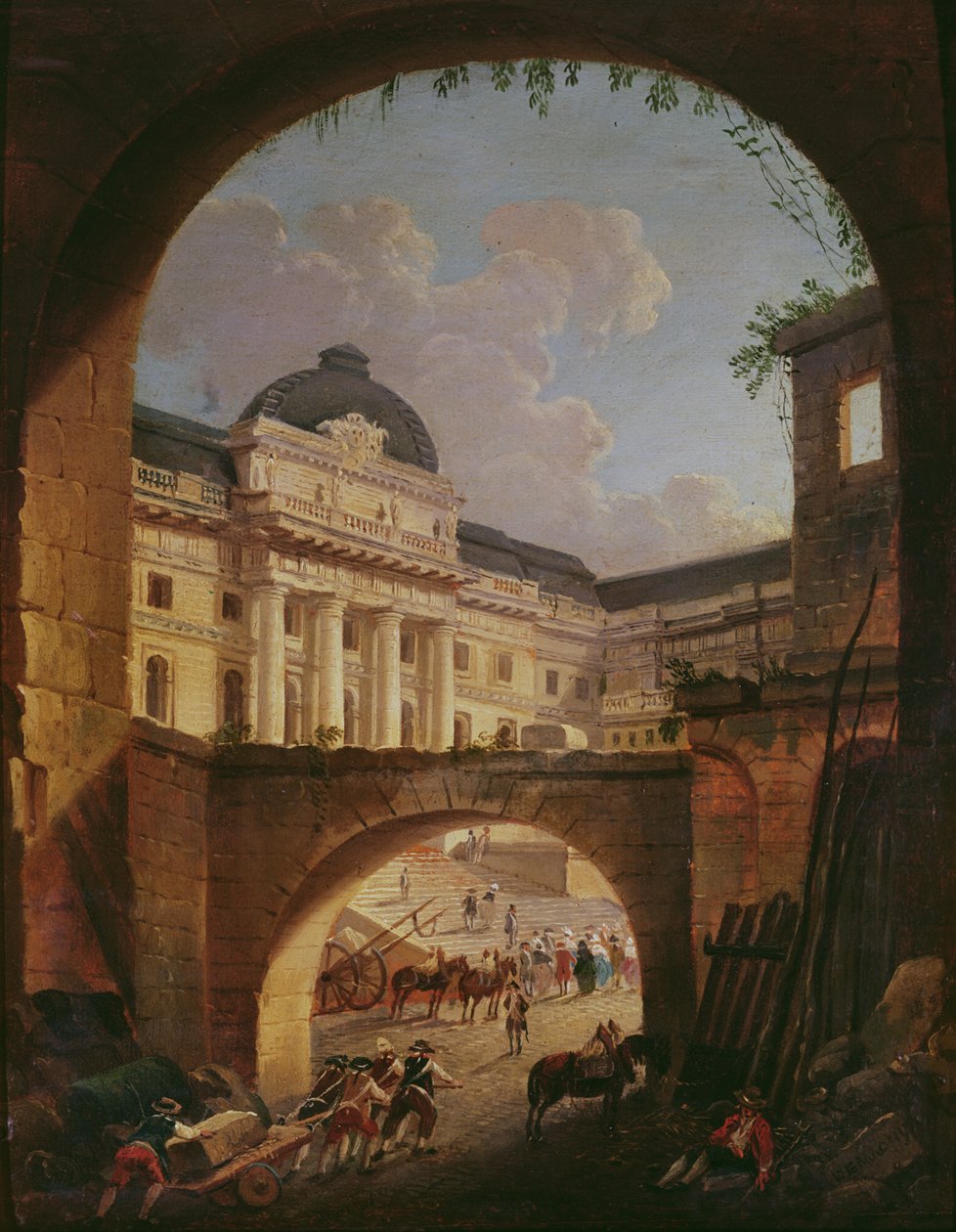 Palais de Justice, Paris, af Pierre Antoine Demachy