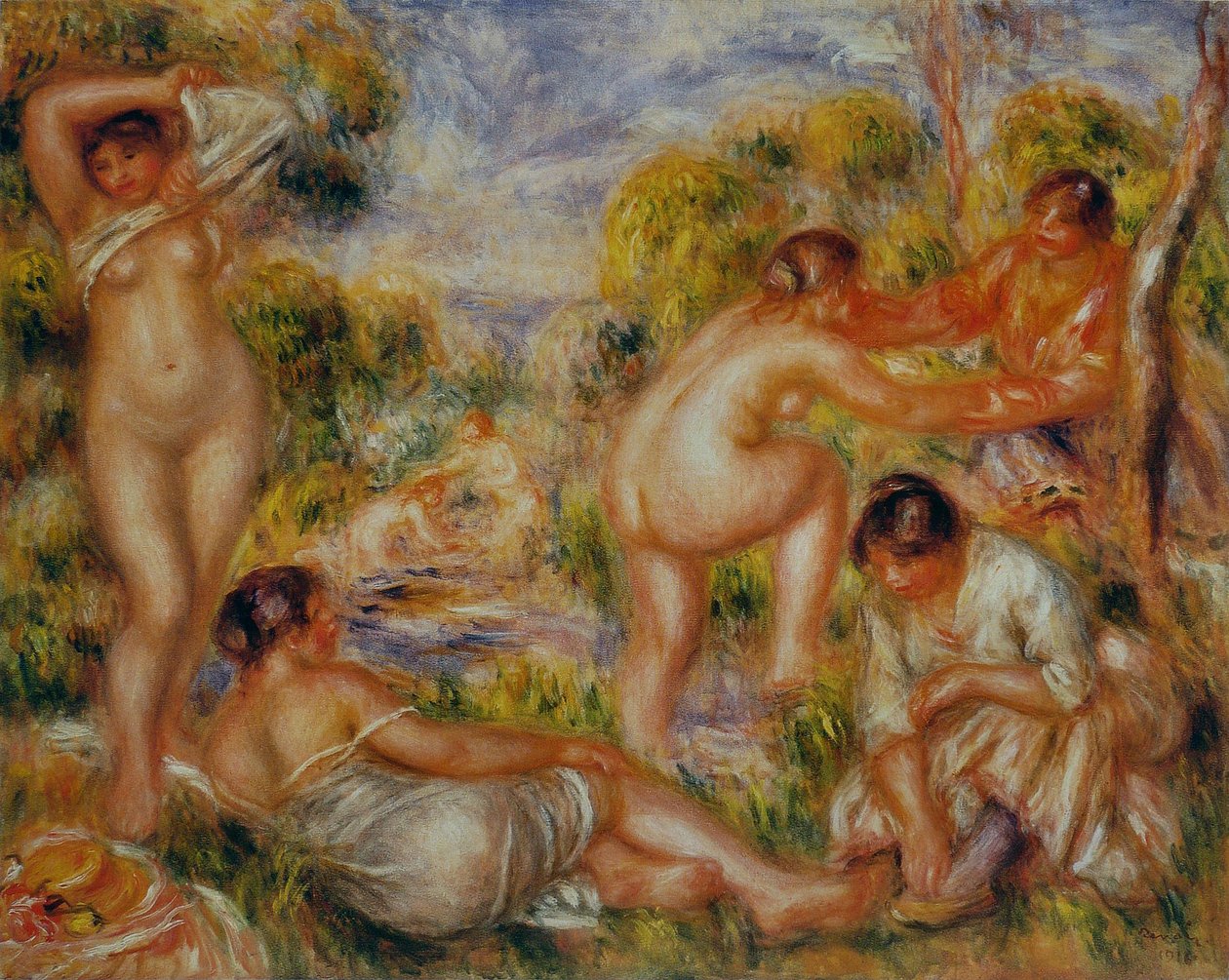 Badegæster af Pierre Auguste Renoir