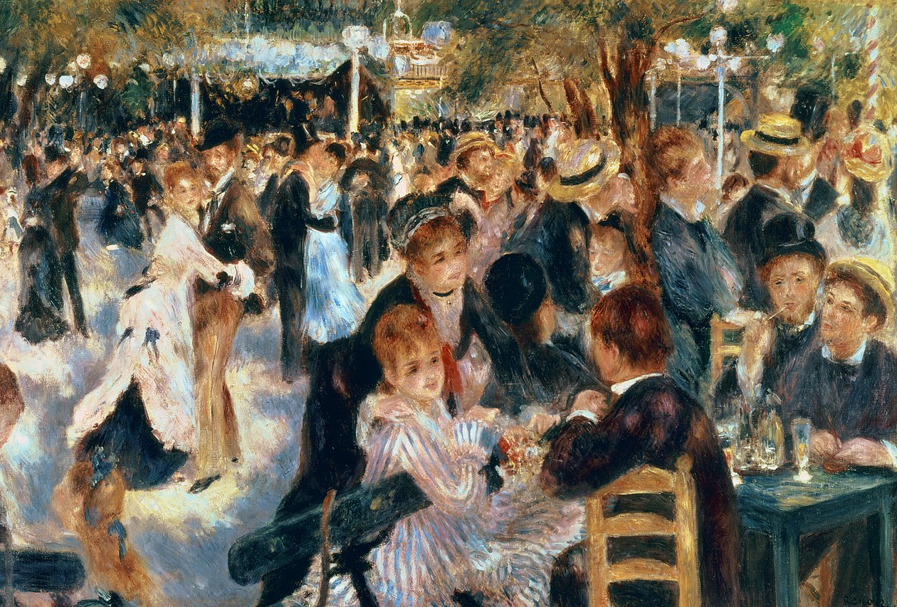 Bal ved Moulin de la Galette, 1876 af Pierre Auguste Renoir