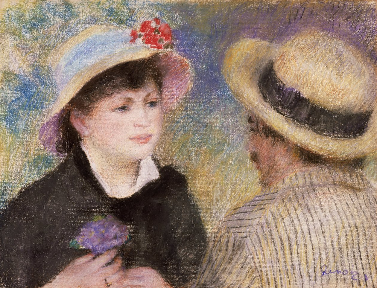 Bådpar (siges at være Aline Charigot og Renoir) af Pierre Auguste Renoir