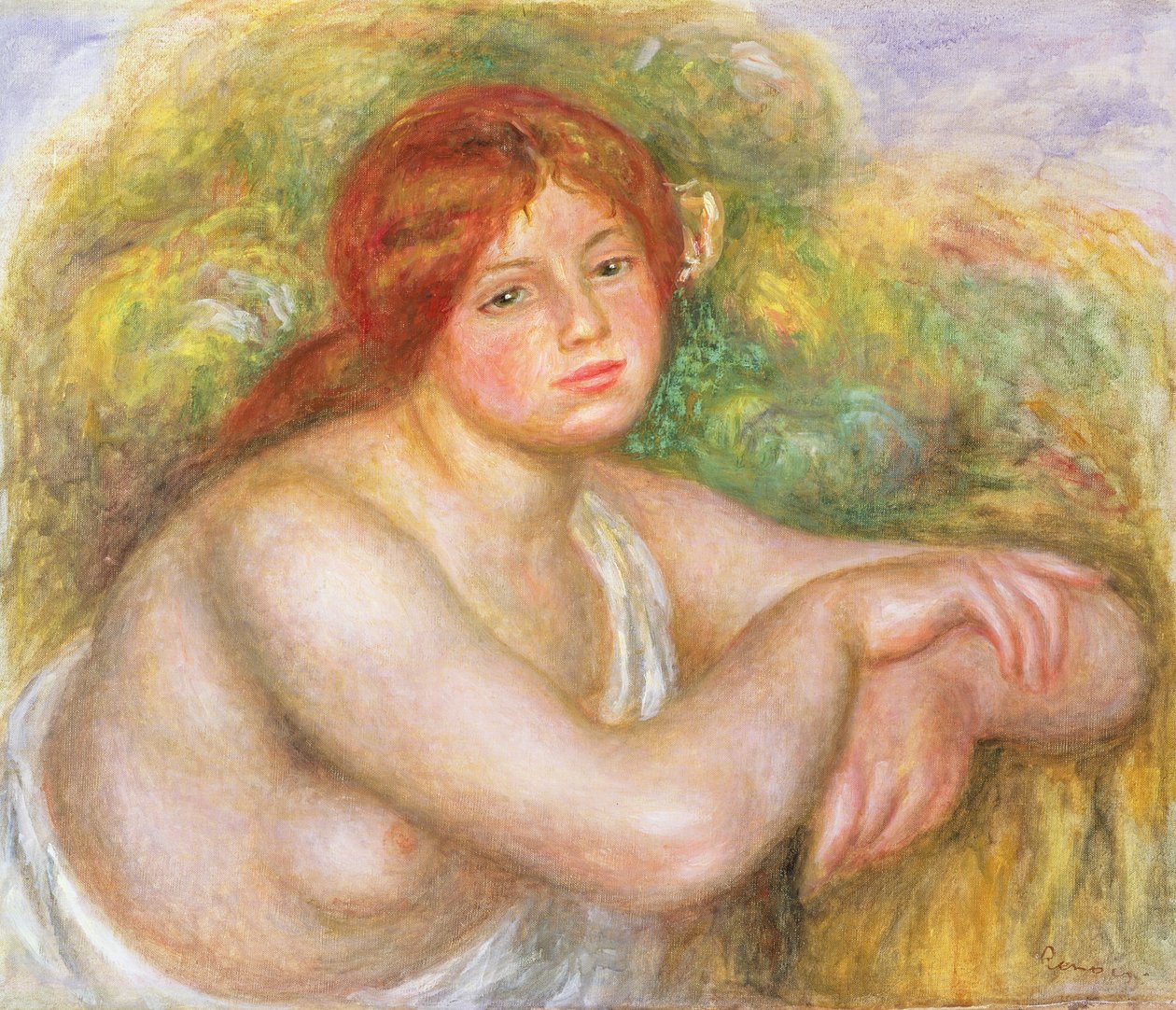 Buste af nøgen, 1909 af Pierre Auguste Renoir