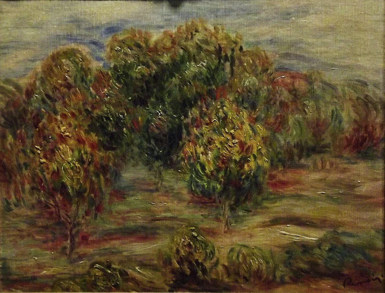 Cagnes Landskab af Pierre Auguste Renoir