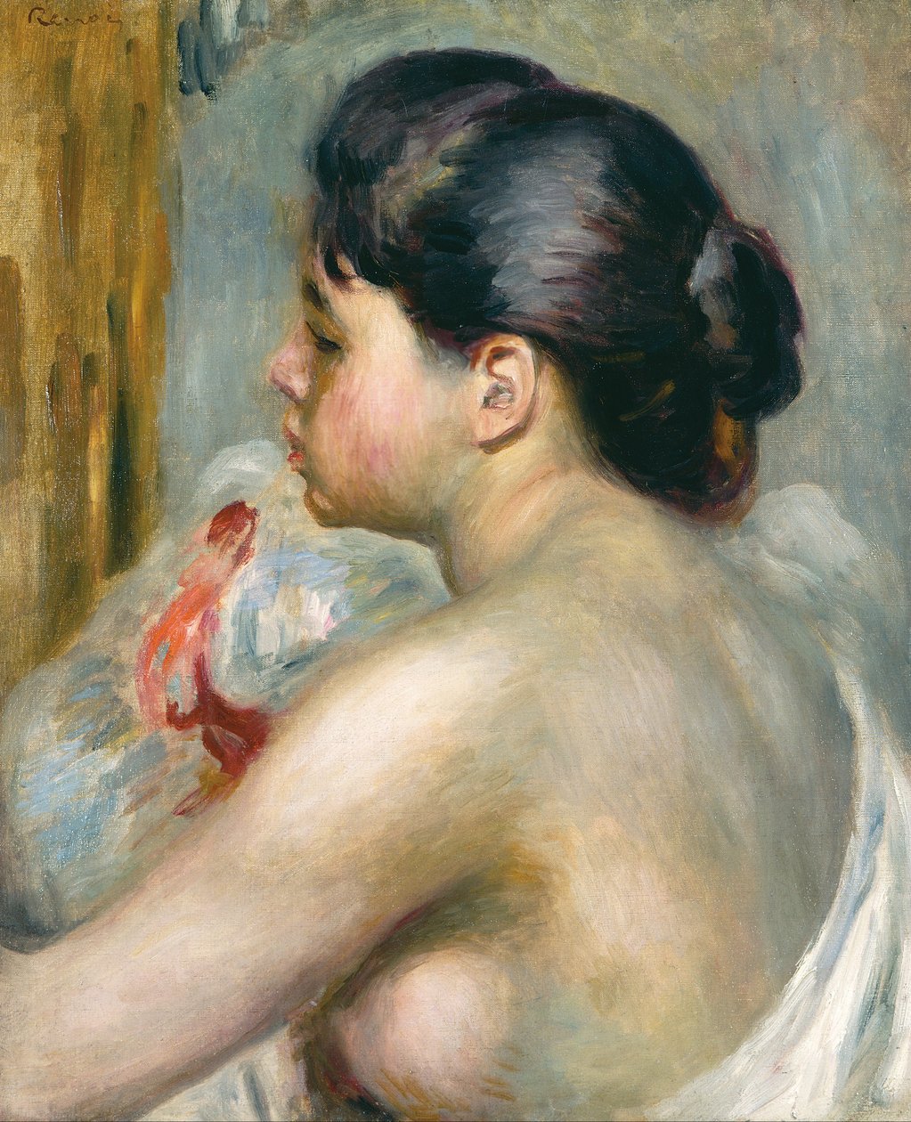 Mørkhåret kvinde af Pierre Auguste Renoir