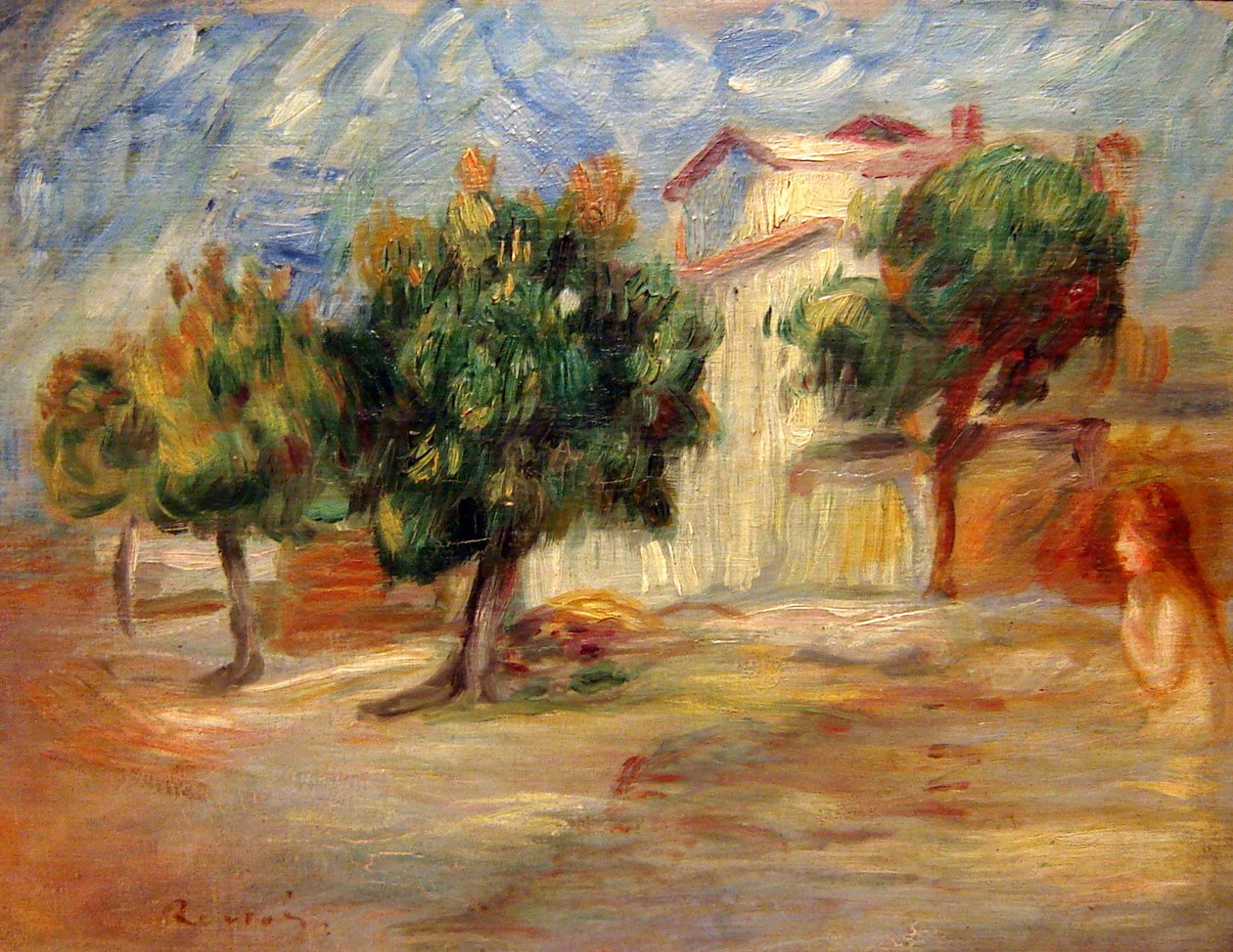 Nøgen i et landskab af Pierre Auguste Renoir
