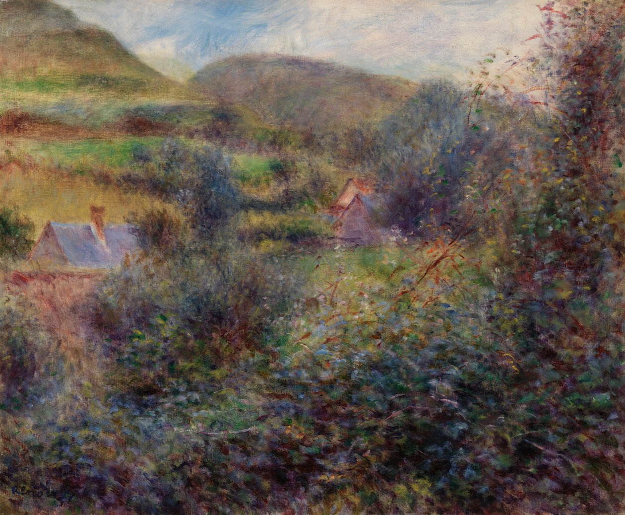 Omgivelser i Berneval af Pierre Auguste Renoir