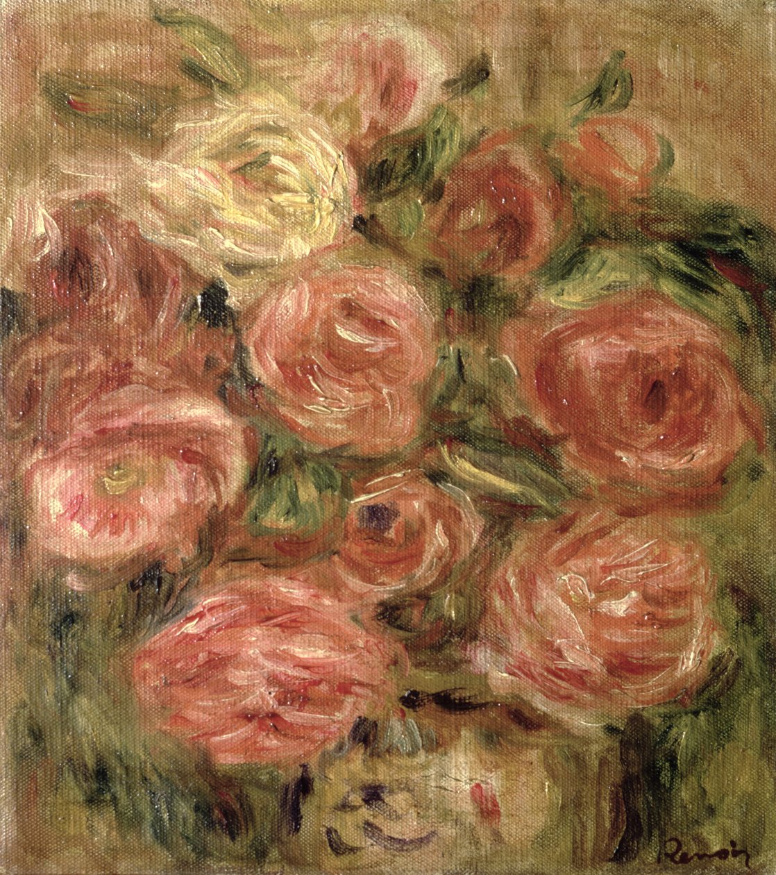Blomster, 1913-19 af Pierre Auguste Renoir