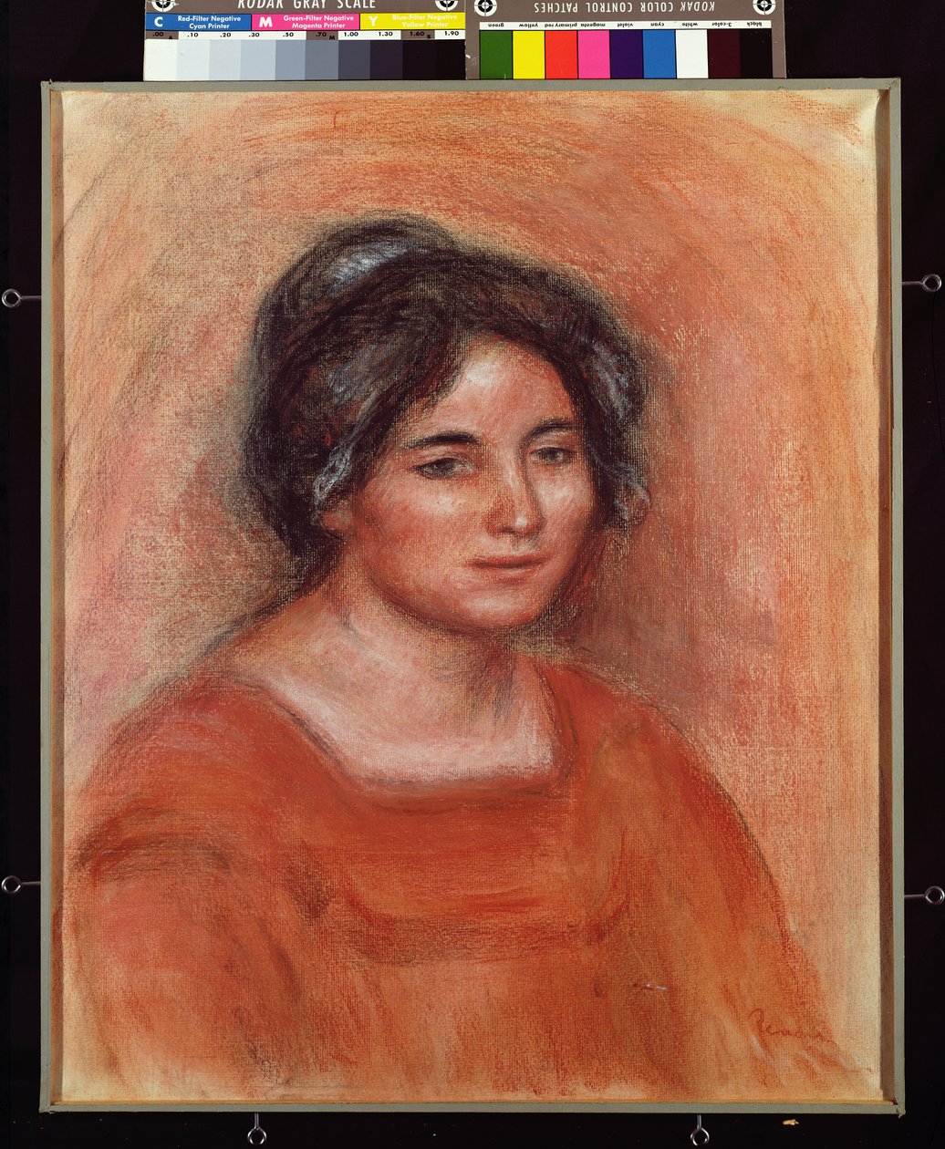 Gabrielle (pastel på papir) af Pierre Auguste Renoir