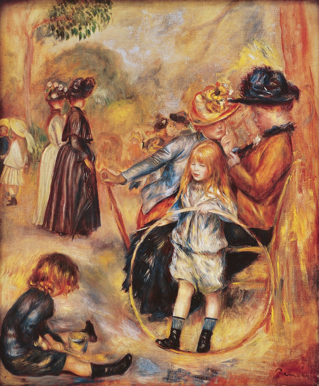 I Luxembourg-haven, 1883 af Pierre Auguste Renoir