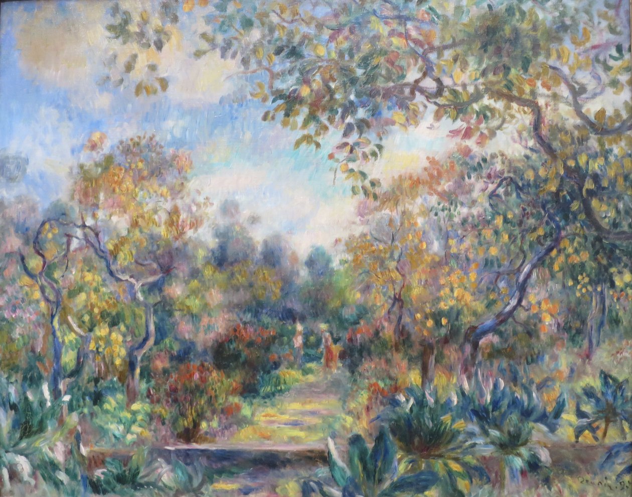 Landskab ved Beaulieu af Pierre Auguste Renoir