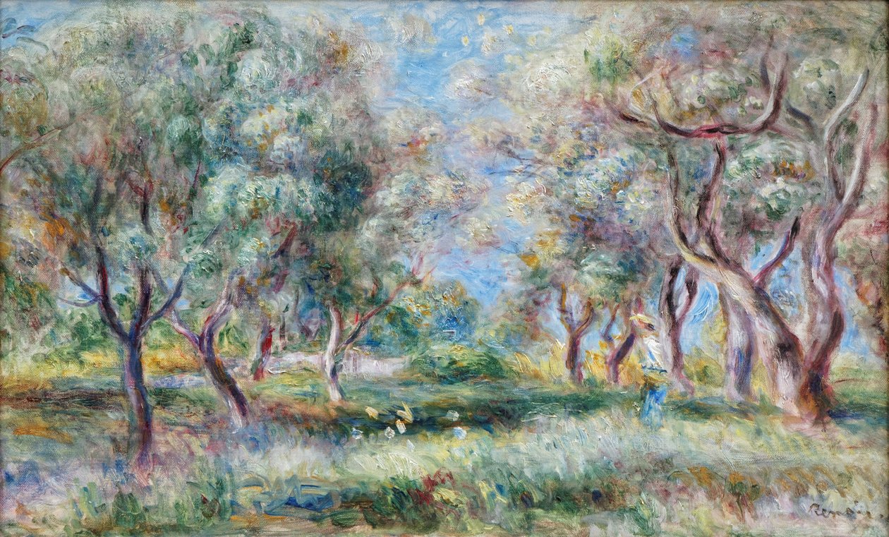 Oliventræerne i Cagnes af Pierre Auguste Renoir