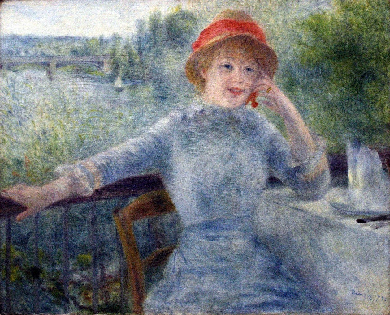 Portræt af Alphonsine Fournaise af Pierre Auguste Renoir