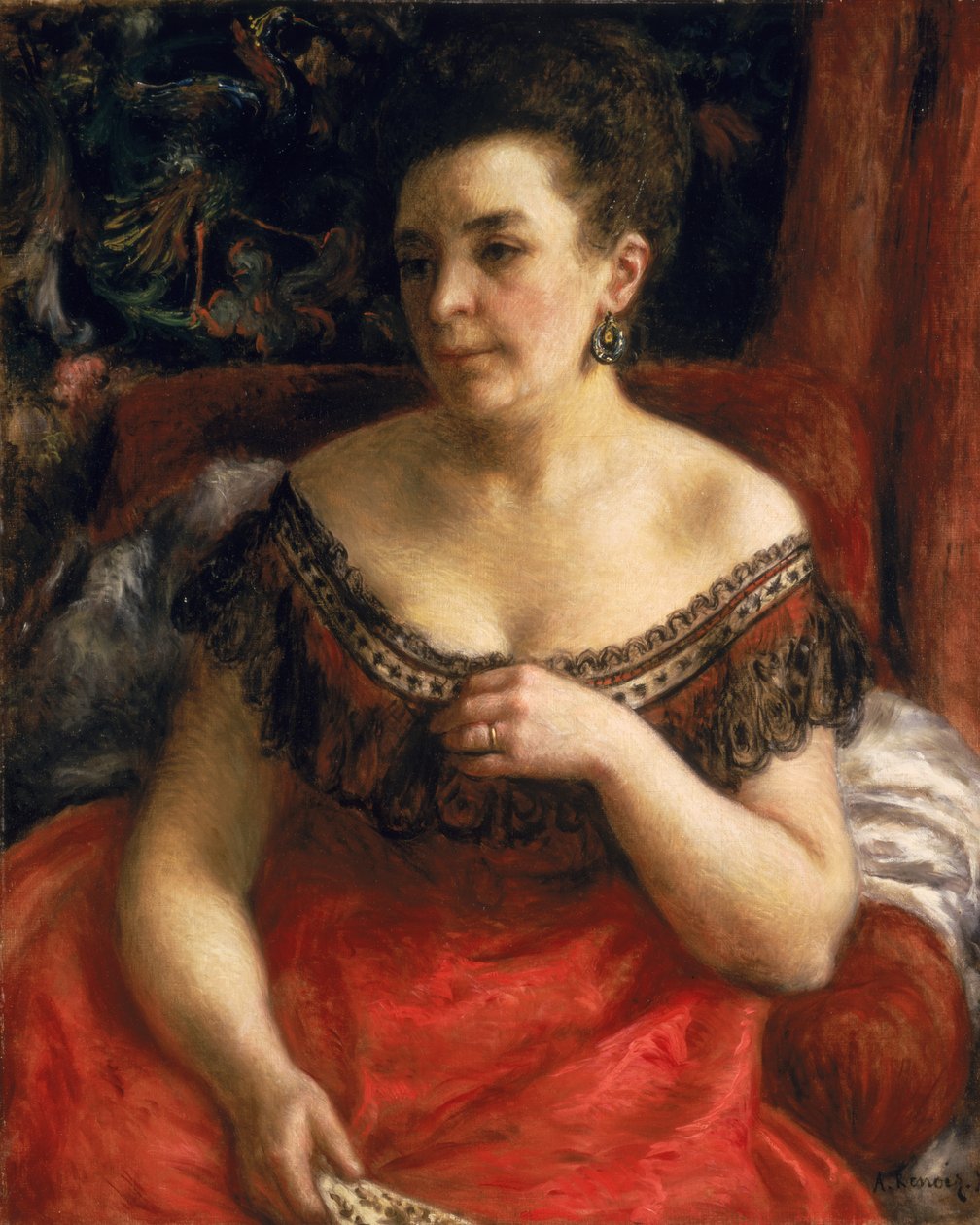 Portræt af Blanche Marie Renoir (nee Blanc) 1870 af Pierre Auguste Renoir