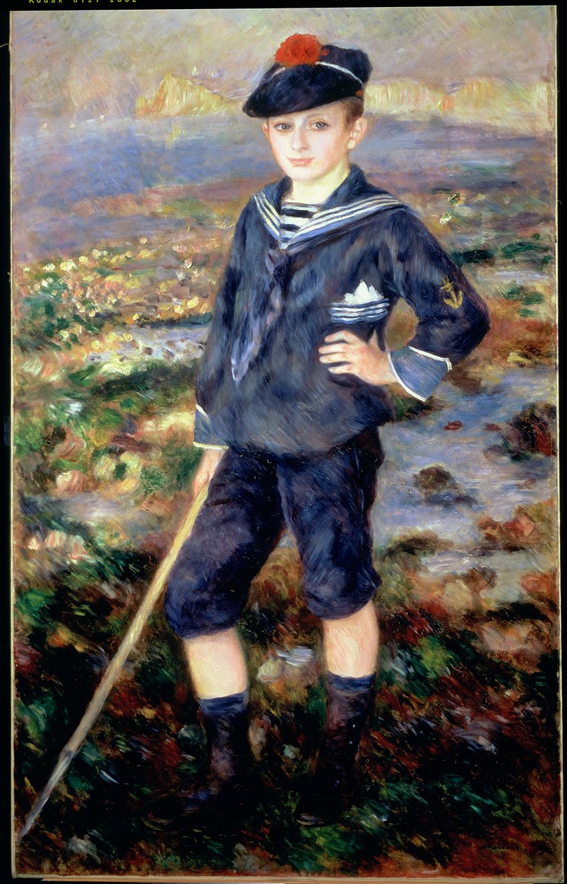 Sailor Boy (Portræt af Robert Nunes), 1883 af Pierre Auguste Renoir