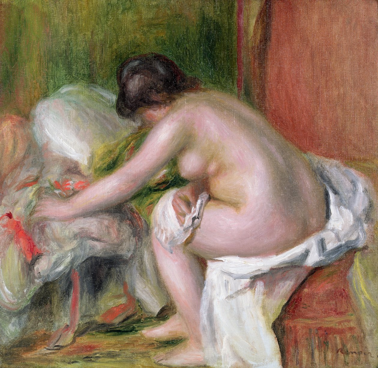 Siddende Bader, 1898 af Pierre Auguste Renoir