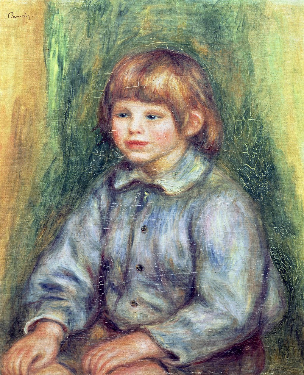 Siddende portræt af Claude Renoir (1901-81) 1905-08 af Pierre Auguste Renoir