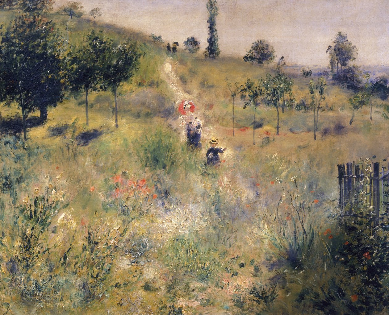 Vejen gennem det lange græs, ca. 1875 af Pierre Auguste Renoir