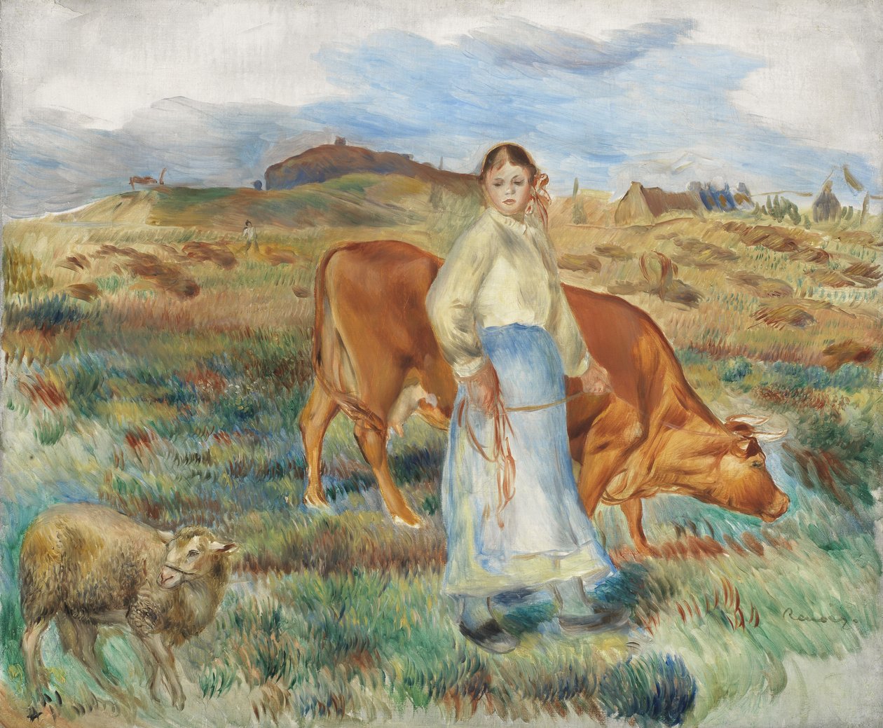 The Return from the Fields, 1886 af Pierre Auguste Renoir