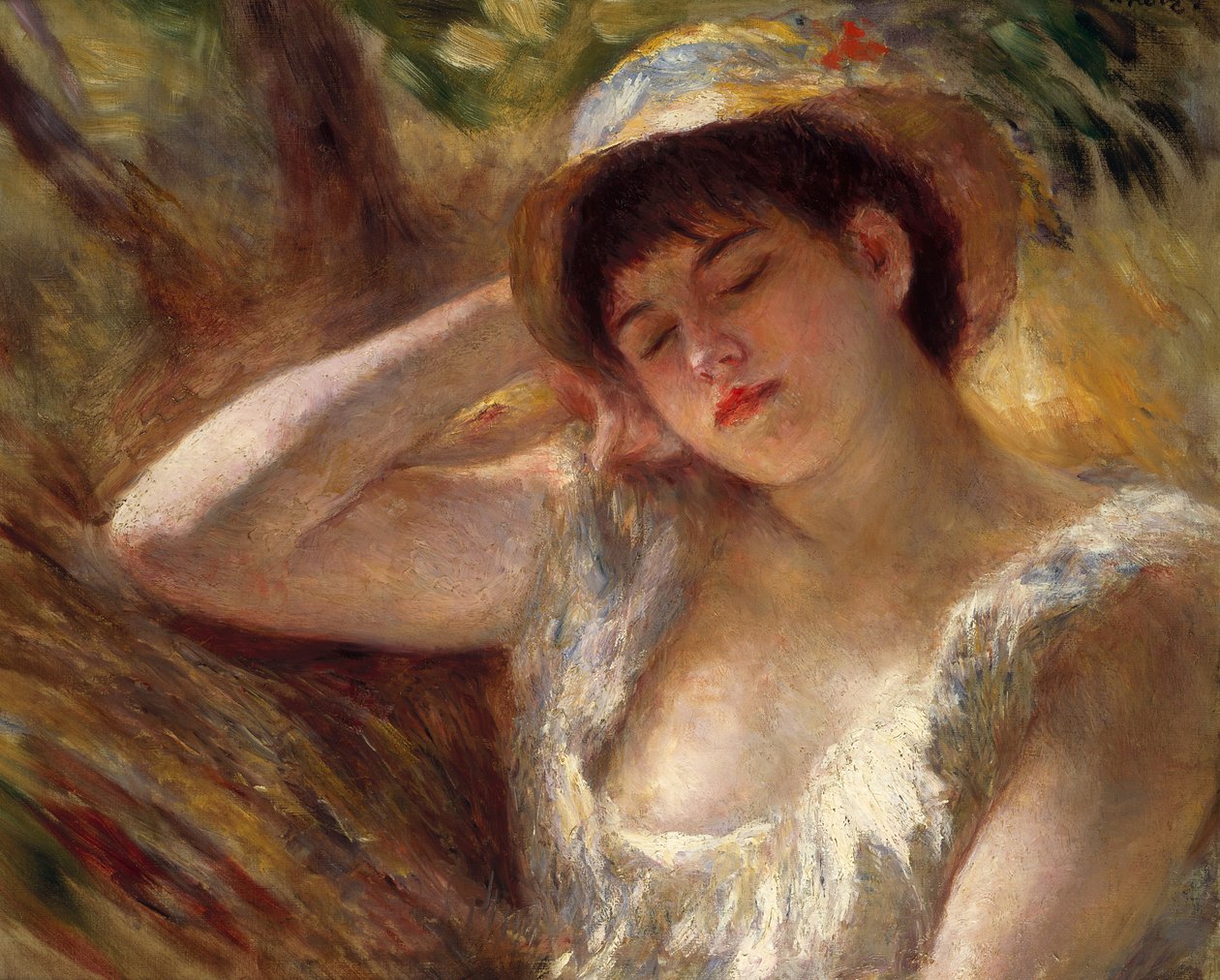 Den sovende, 1880 af Pierre Auguste Renoir