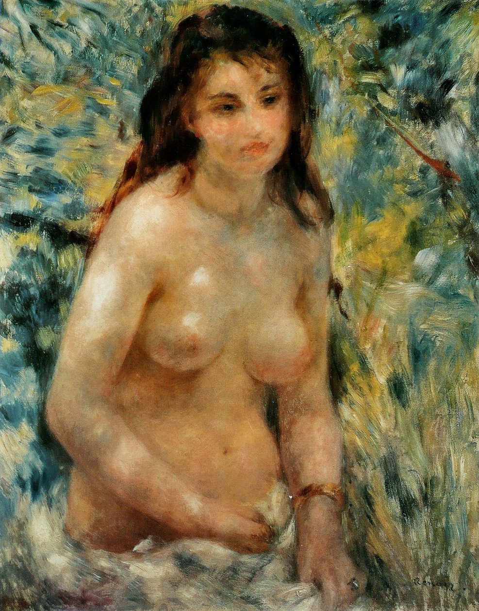 Torso, sol effekt af Pierre Auguste Renoir