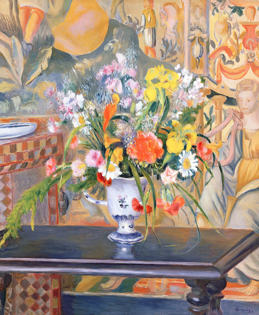Vase med blomster, 1885 af Pierre Auguste Renoir