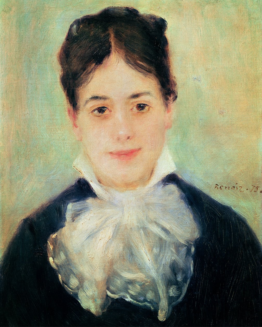 Smilende kvinde, 1875 af Pierre Auguste Renoir