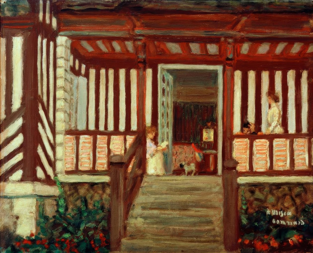 La Maison de Misia (verandaen) af Pierre Bonnard