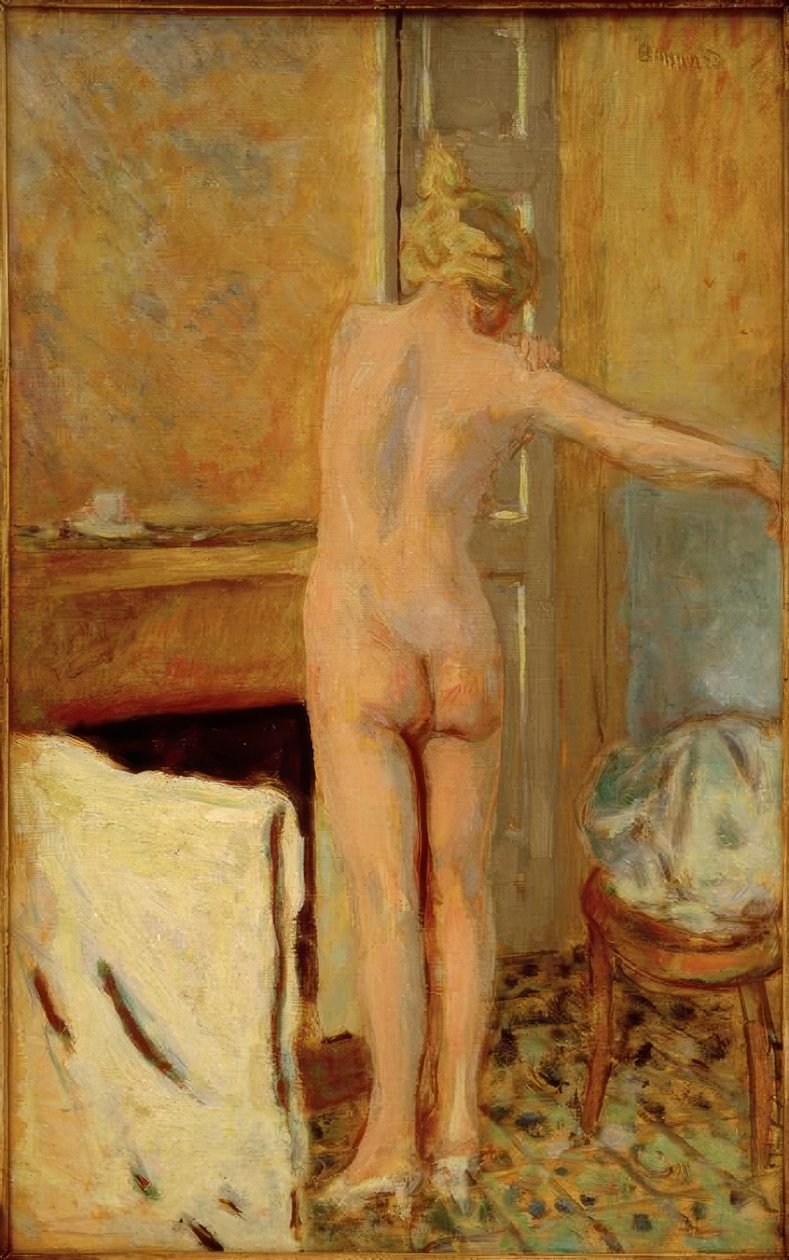 Stående nøgen set bagfra af Pierre Bonnard