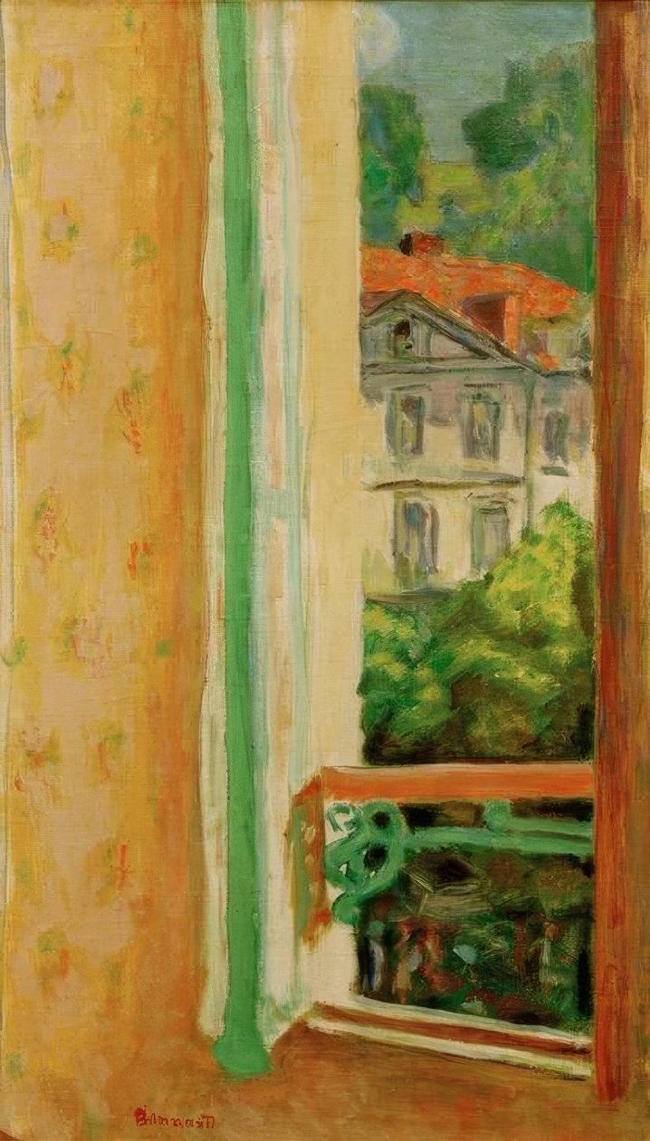 Åbn vindue i Uriage af Pierre Bonnard