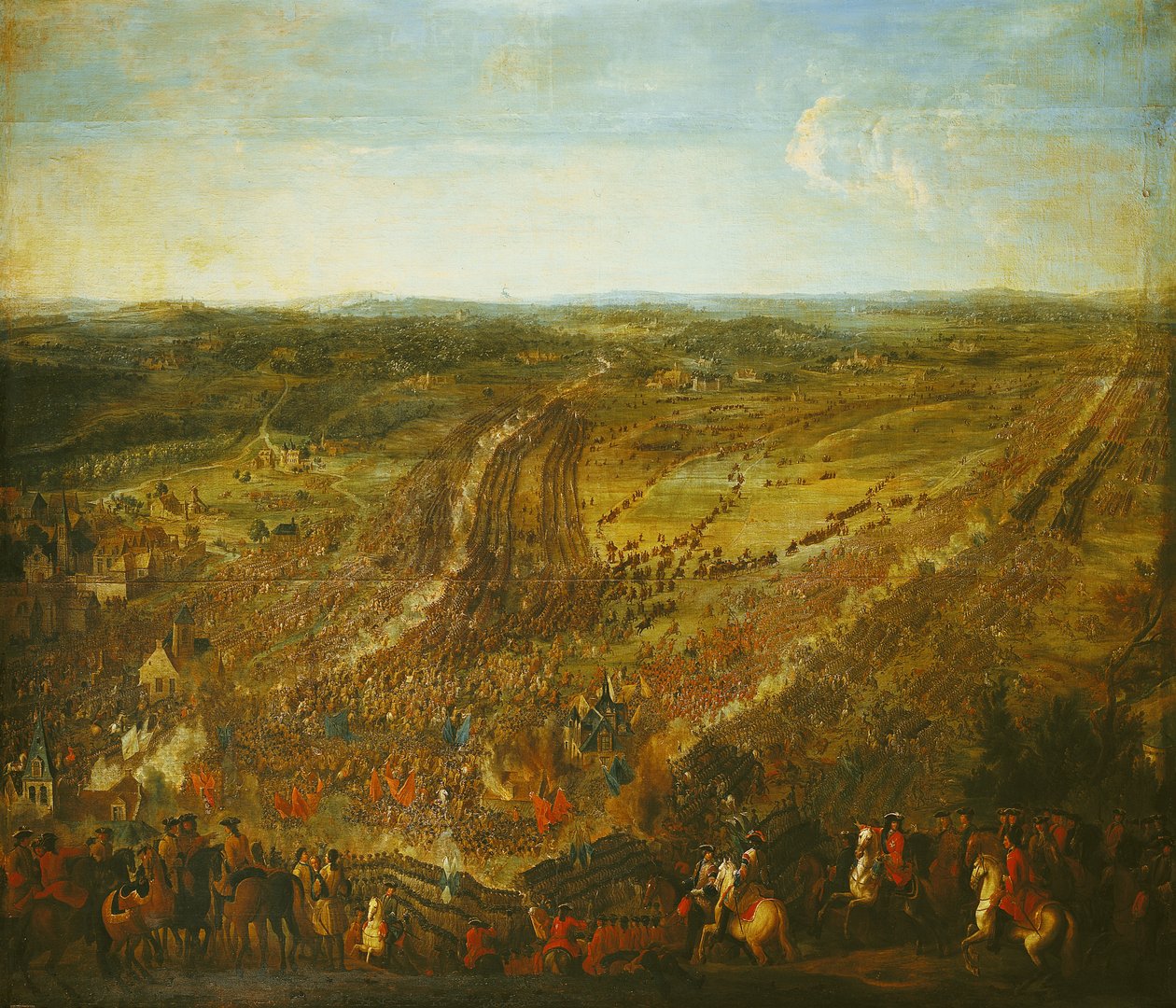 Slaget ved Fleurus, 1. juli 1690 af Pierre Denis Martin