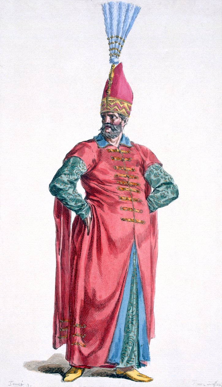 Boluch-Bassi, officer hos Janissarierne, 1780 af Pierre Duflos