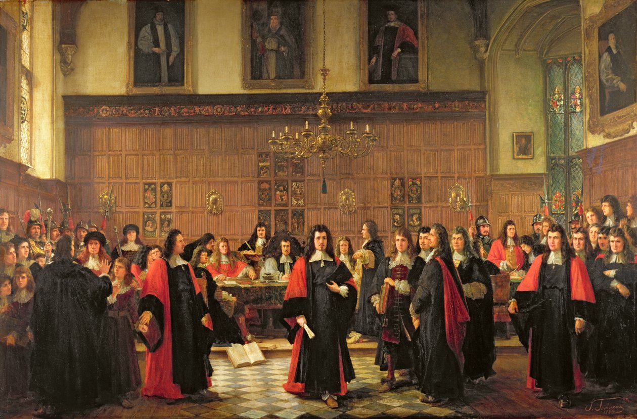 Udvisningen af stipendiatene i 1687, 1884 af Pierre François Joseph Tonneau