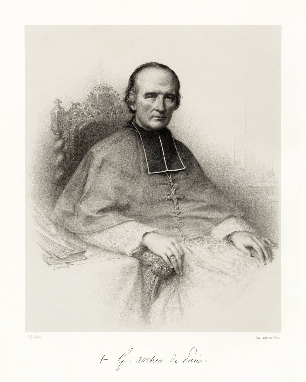 Georges Darboy, 1865-66 af Pierre Gustave Eugene Staal