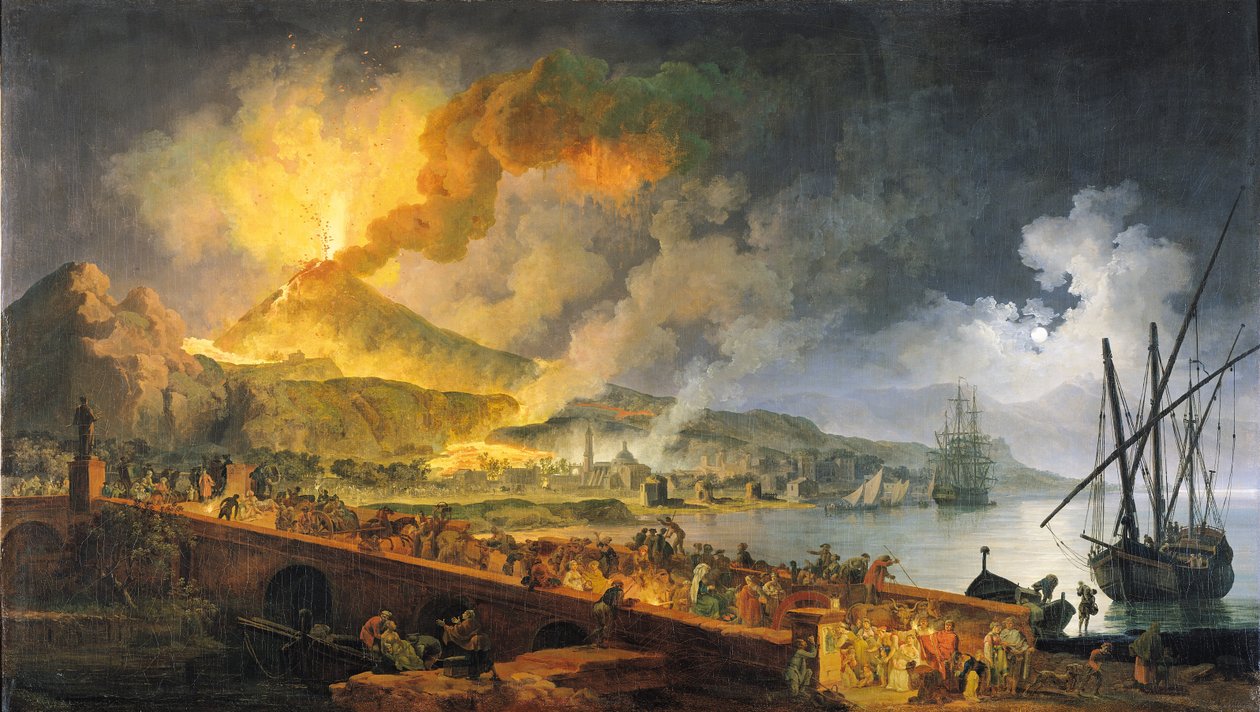 Vesuvs udbrud i 1771, 1779 (se også 49565) af Pierre Jacques Volaire