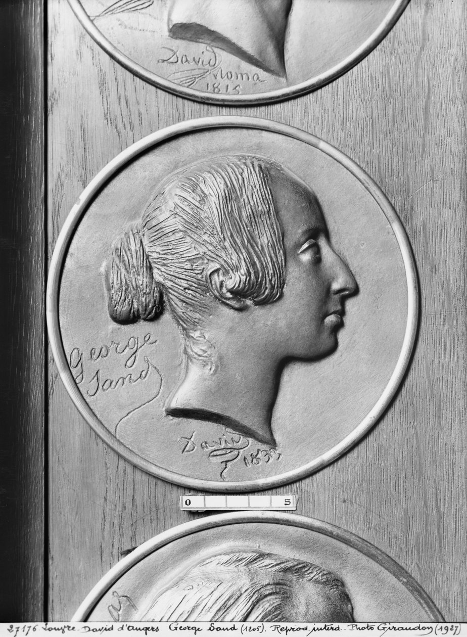 George Sand, 1833 (bronze) af Pierre Jean David d