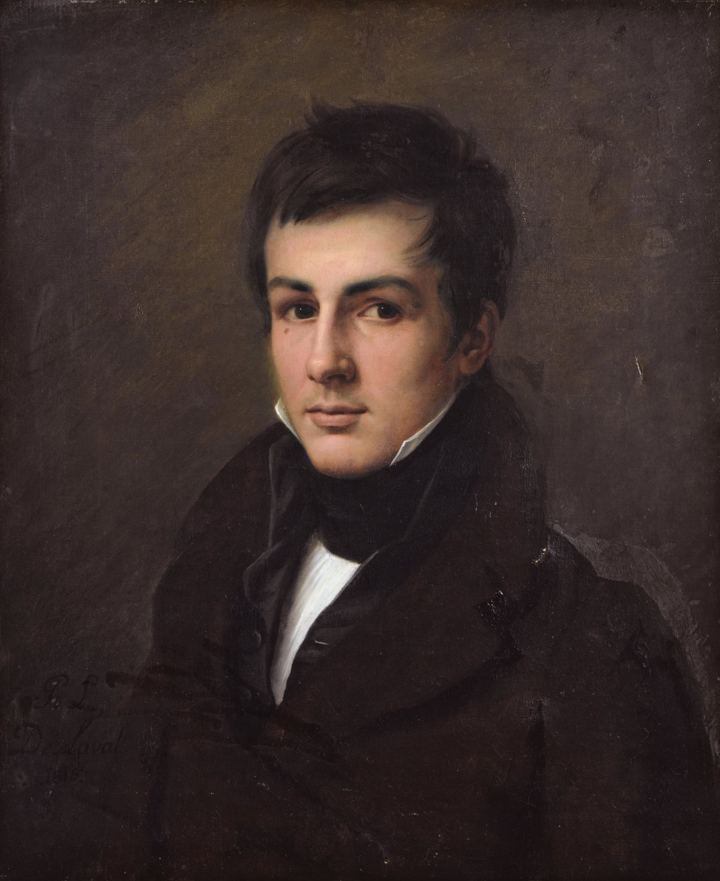 Portræt af Édouard Bertin af Pierre Louis Delaval