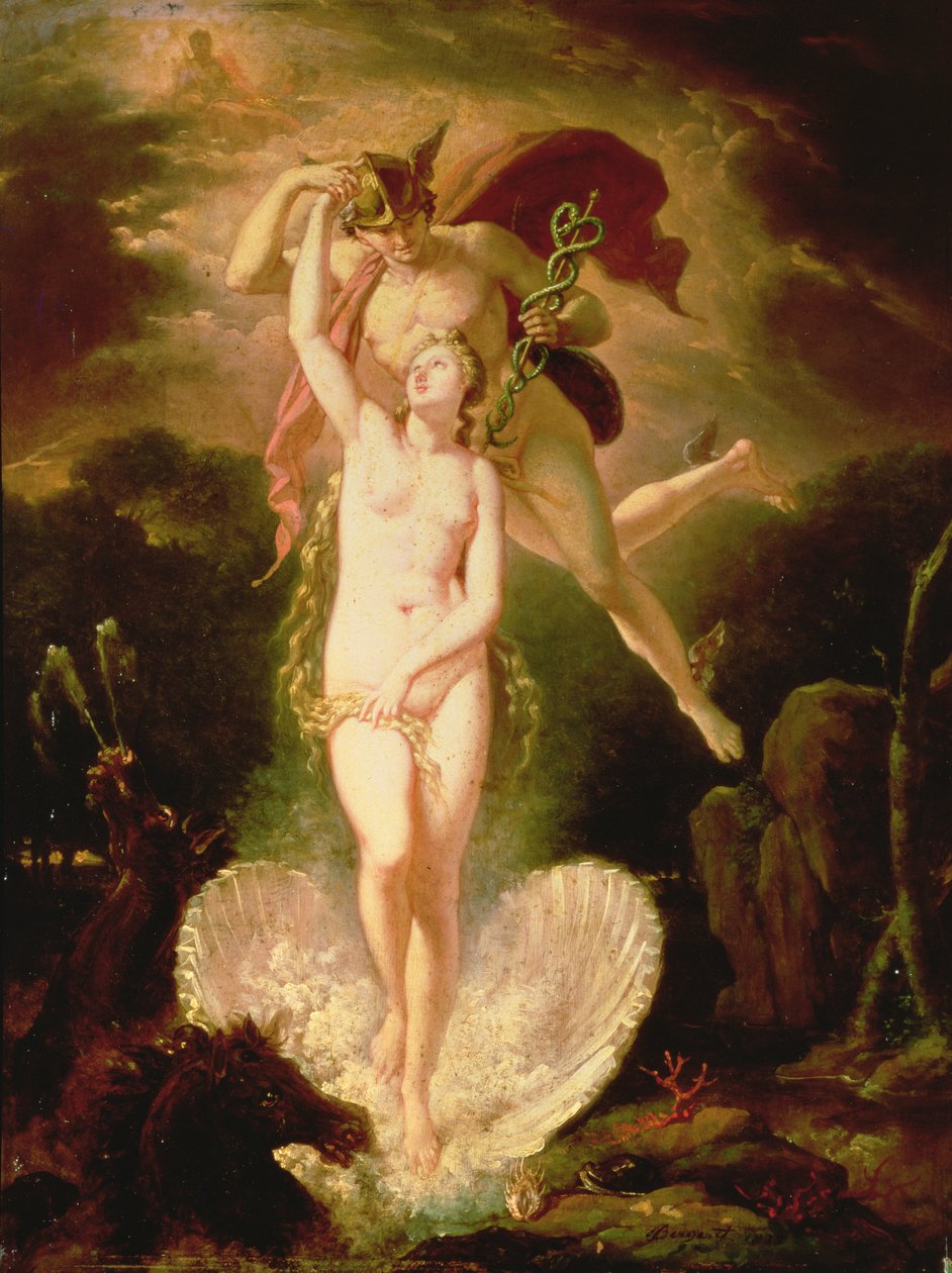 Venus og Merkur af Pierre Nolasque Bergeret