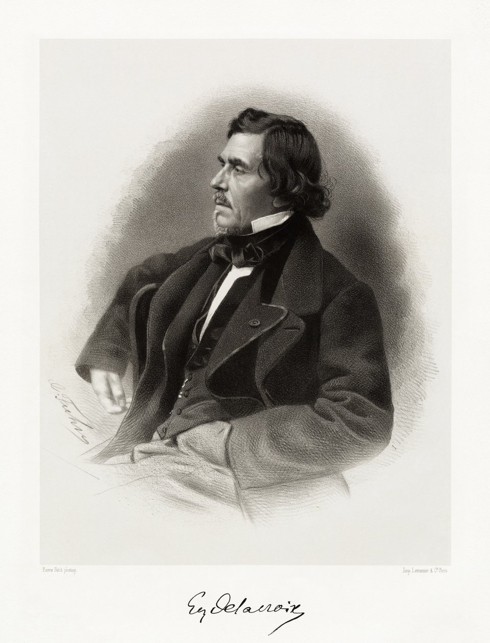 Ferdinand Victor Eugène Delacroix, 1865-66 af Pierre Petit