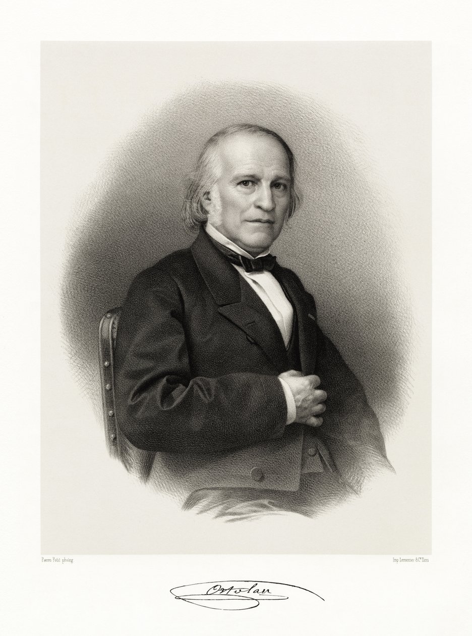 Joseph Louis Elzéar Ortolan, 1865-66 af Pierre Petit