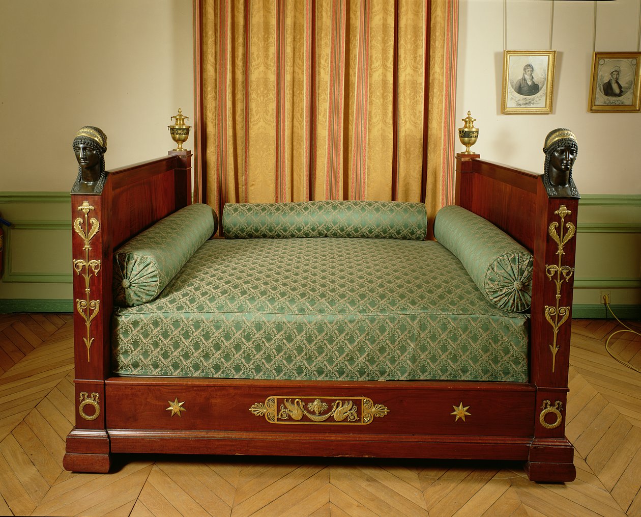 Napoleons seng fra det kejserlige palads i Bordeaux, 1804-15 (træ og bronze) af Pierre Philippe Thomire