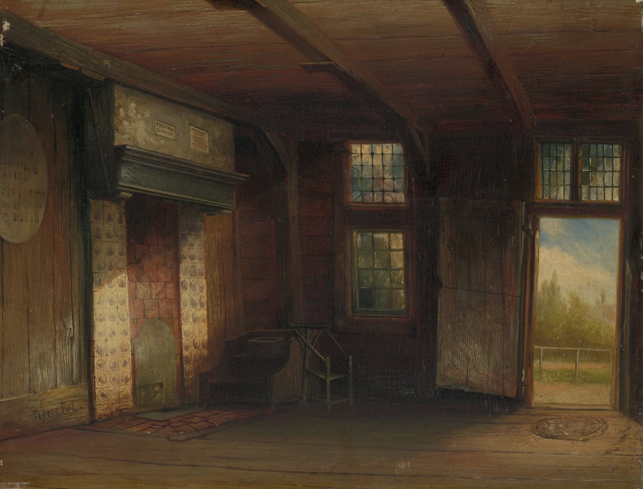 Interiør af zar Peter -huset i Zaandam af Pierre Tetar van Elven