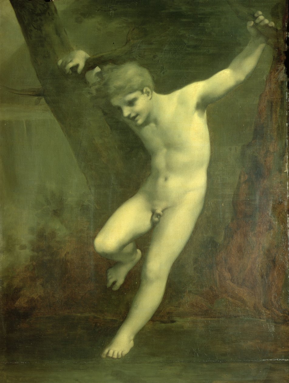 Ung Zephyr balancerer over vandet af Pierre Paul Prudhon