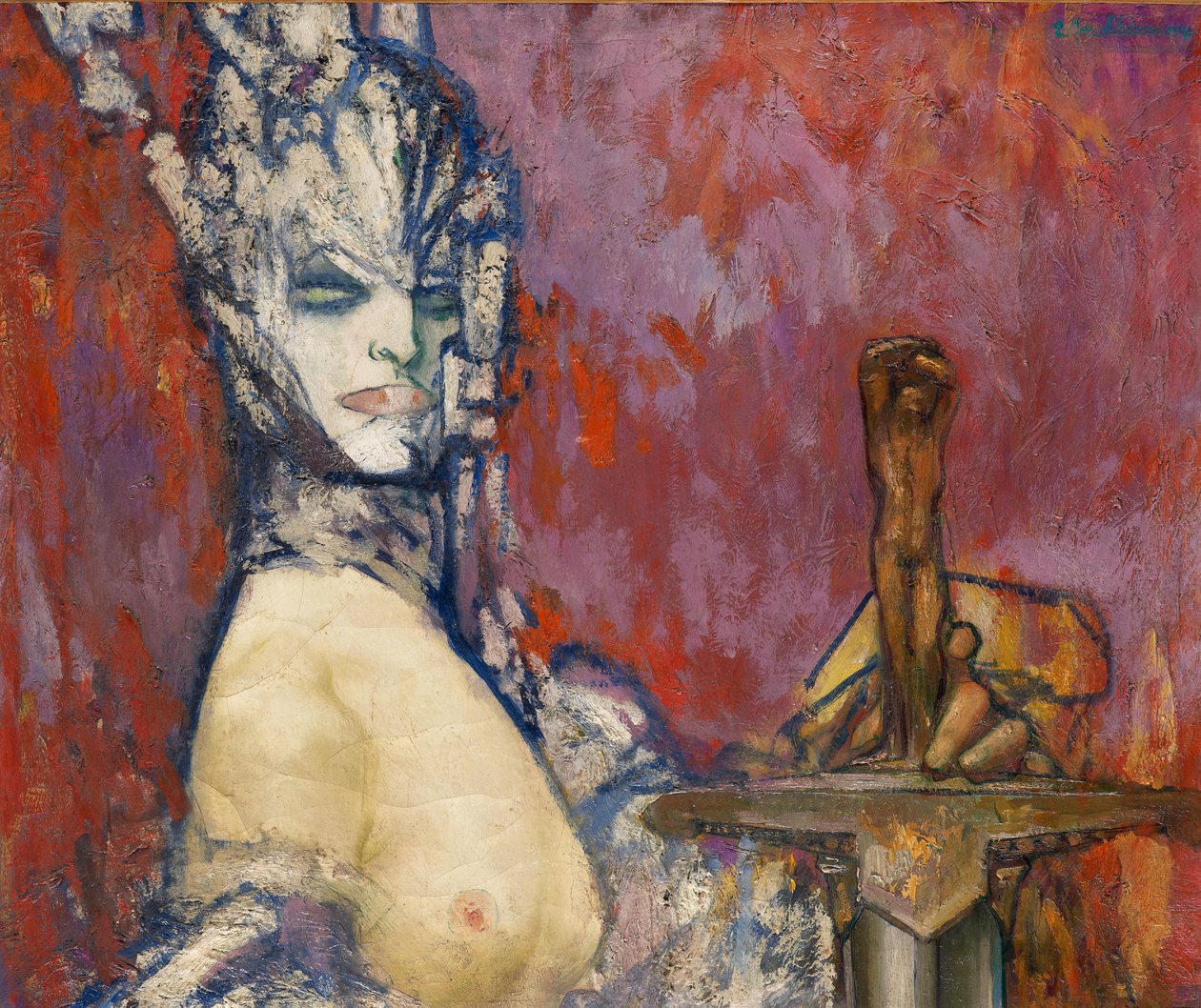 Salome (olie på lærred) af Pierre Amedee Marcel Beronneau