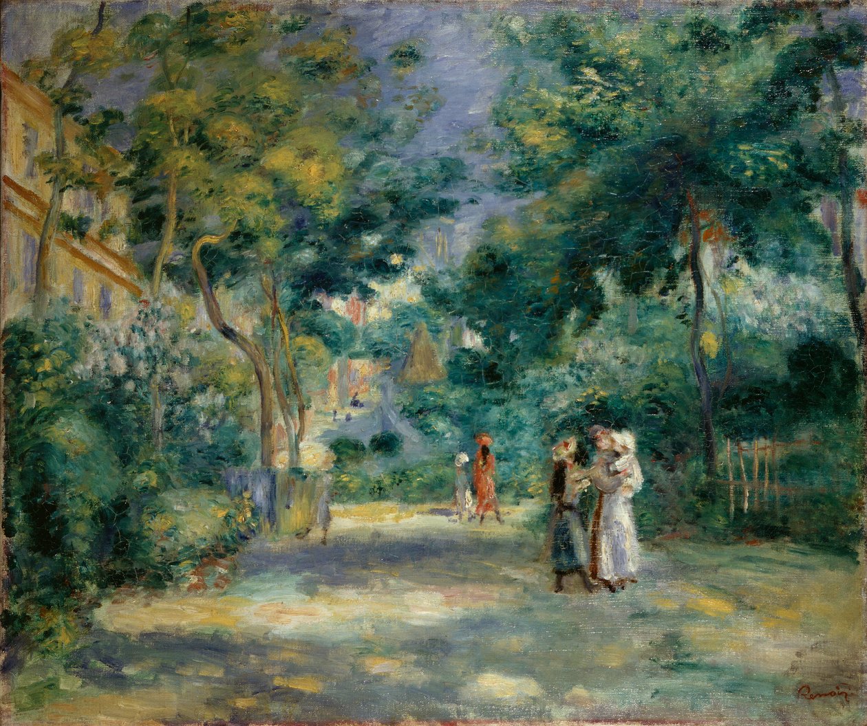 En have i Montmartre, 1890-1899 af Pierre Auguste Renoir