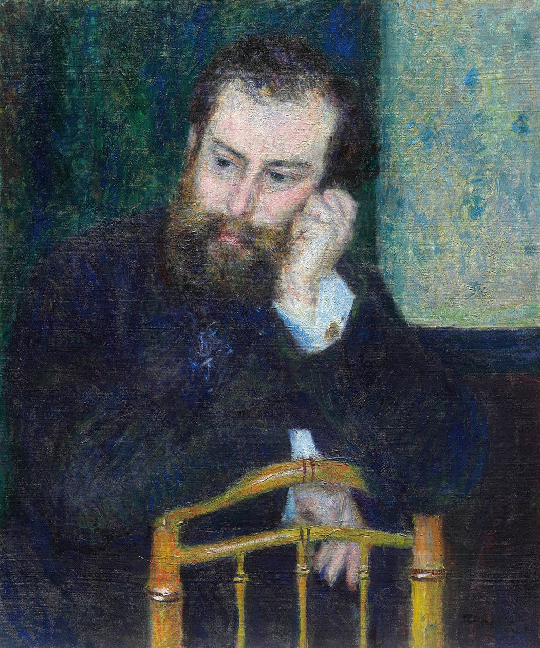Alfred Sisley, 1876. af Pierre Auguste Renoir